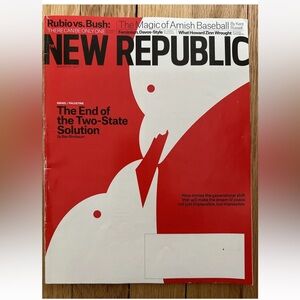 New Republic magazine 2013 March 25 The End Of The Two State Solution Israel